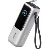 Anker Power Bank (25K, 165W, beépített és visszahúzható kábellel), ezüst