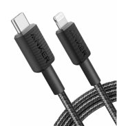 Anker 322 USB-C to Lightning fonott kábel, 1.8m, fekete