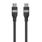 Anker USB-C to USB-C Cable (6 ft, 240W, Upcycled-Braided) Black