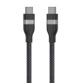 Anker USB-C to USB-C Cable (3ft, 240W, Upcycled-Braided) Black
