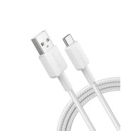 Anker 322 USB-A to USB-C fonott kábel, 1.8m, fehér