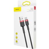 Baseus Cafule USB-A to USB-C Kábel, 2A, 3m, Fekete/Piros