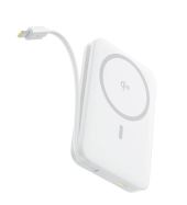 Baseus PicoGo Qi2 Magnetic vezeték nélküli powerbank 10000 mAh, 27W, fehér
