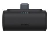 Baseus Compact Power Bank 5000mAh 20W beépített Lightning csatlakozóval, fekete