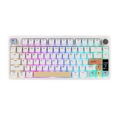 Epomaker TH80 V2 Pro Tri-Mode Vezeték Nélküli Mechanikus Gamer Billentyűzet, USB, gamer, világítós, mechanikus, vezetékes, RGB