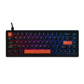 Epomaker HE68 Lite Magnetic Switch Mechanikus Gamer Billentyűzet - Fekete-Piros, USB, gamer, világítós, mechanikus, vezetékes, RGB