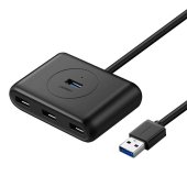 UGREEN USB 3.0 Hub 4 portos - 0,5 m - Fekete