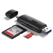 UGREEN CM304 USB + USB-C Kártyaolvasó - Fekete