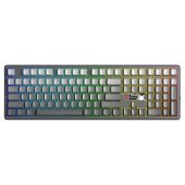 AULA F108 PRO V2 Tri-Mode Vezeték Nélküli Mechanikus Gamer Billentyűzet - Szürke, USB, gamer, mechanikus, vezetékes