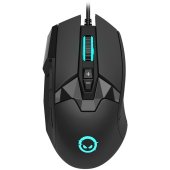 LORGAR Pro Stricter 579 Vezetékes Gamer Egér - Fekete, vezetékes, világítós, gamer, optikai