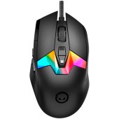 LORGAR Pro MSP80 Vezetékes Gamer Egér - Fekete, vezetékes, világítós, gamer, optikai
