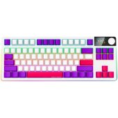 LORGAR KBP70 TKL vezeték nélküli billentyűzet, RGB világítás, angol kiosztás, fehér, USB, világítós, mechanikus, vezetékes, RGB