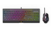 Acer Nitro Combo Set NAK200 Gamer Billentyűzet és Egér szett - Angol kiosztás!, USB, gamer, világítós, RGB, +egér