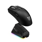 ONIKUMA DM10 Tri-Mode gamer egér + mágneses RGB töltődokkoló - Fekete, vezeték nélküli, wireless, gamer, optikai