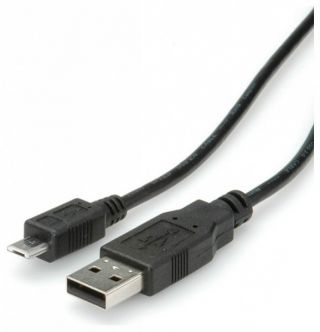 Roline kábel USB A - micro B 1.8m