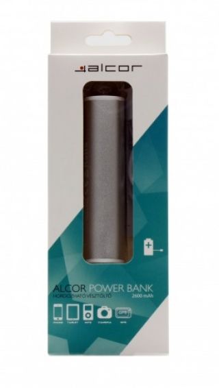 Alcor D2600 Ezüst Powerbank