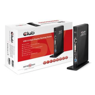 CLUB3D SenseVision USB 3.0 Dual Display Docking Station dokkoló