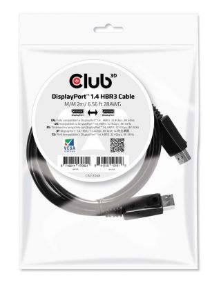 Club3D DisplayPort 1.4 HBR3 - DisplayPort 1.4 HBR3 - 2m kábel CAC-2068